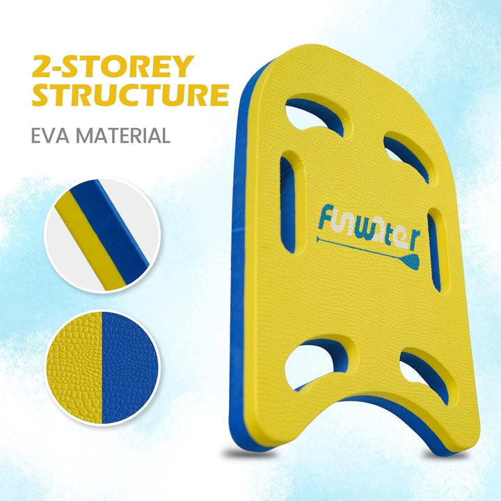 FunWater Schwimmbrett Kickboard für Kinder und Erwachsene Trainingsausrüstung PE Schaumstoff Schwimm