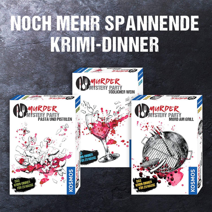 Kosmos Murder Mystery Party - Tödlicher Wein + Mord am Grill - Das Krimi-Dinner für zu Hause, Komple