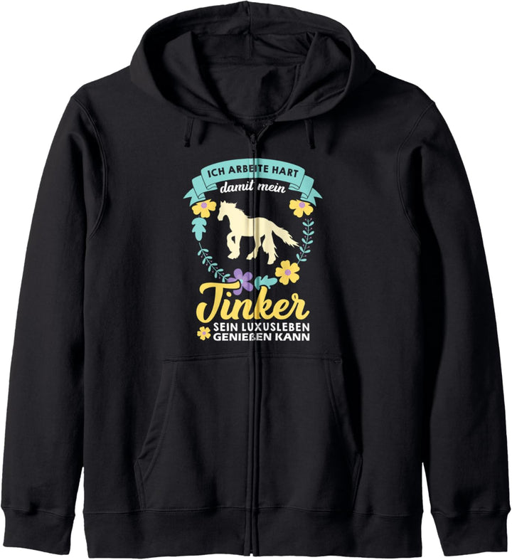 Irish Tinker Gypsy Cob Pferd Pferdemädchen Kapuzenjacke
