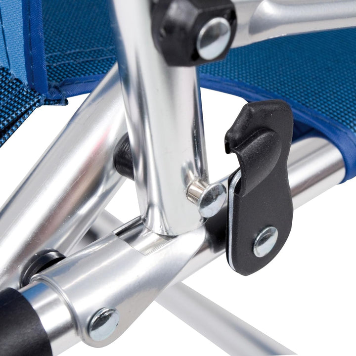 Unbekannt BO-Camp Alu Campingstuhl Copa Rio Comfort Klapp Stuhl Sessel Garten Stuhl Angel Blau, Blau