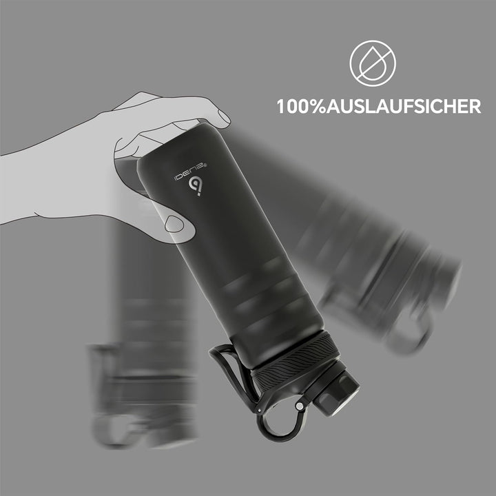 IDEUS Vakuumisolierte Wasserflasche, 24oz (710 ml) Edelstahl Doppelwand Flasche Metall Sport Kantine