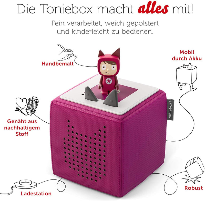 tonies Toniebox Starter Set inkl. 1 Kreativ Figur – Audioplayer für Hörbücher und Lieder für Kinder,