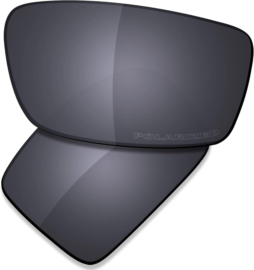Saucer Premium Ersatzgläser für Oakley Gascan Sonnenbrillen High Definition - Shield Black Polarisie