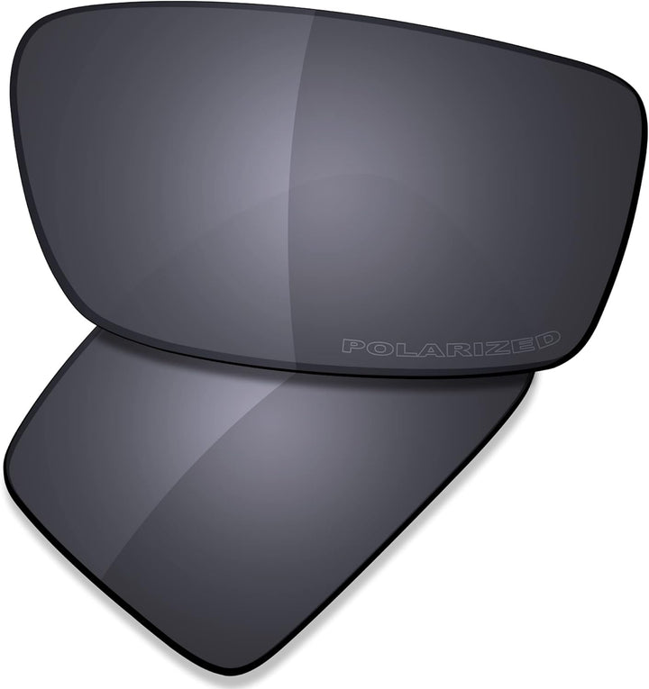 Saucer Premium Ersatzgläser für Oakley Gascan Sonnenbrillen High Definition - Shield Black Polarisie