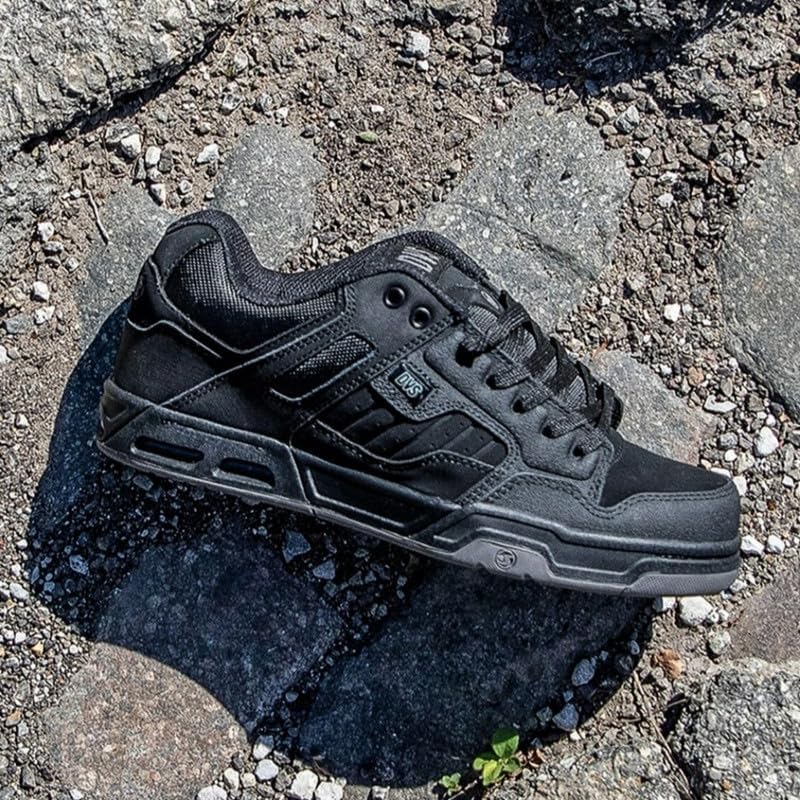 DVS Herren Enduro Heir Skate-Schuh 46 EU Blk Blk Leather, 46 EU Blk Blk Leather