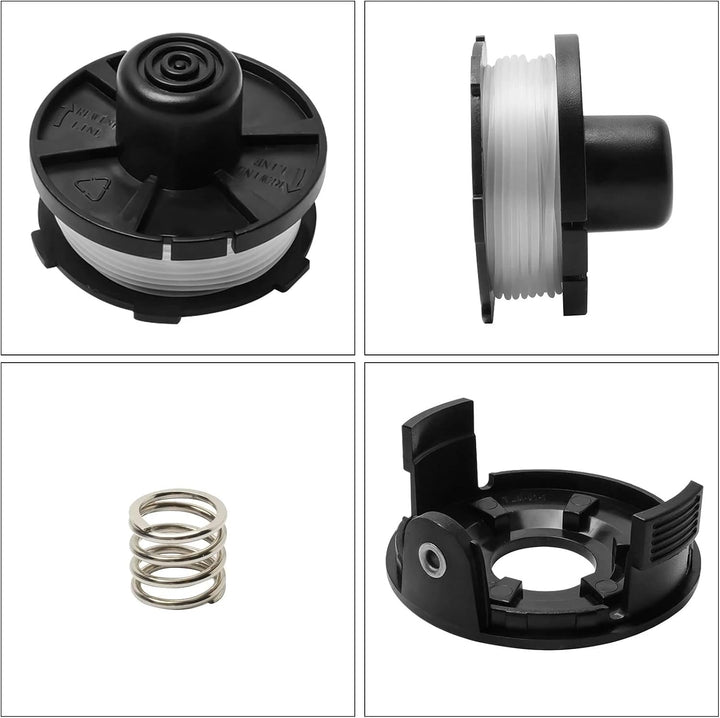 3 Stück Gewindeleitungsspulen und 1 Spulenabdeckung für Makita DUR141 DUR181RF DUR181Z DUR181 DUR180