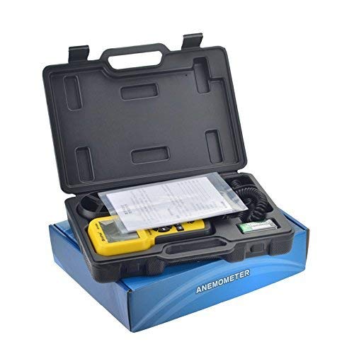 Holdpeak 826 A Anemometer, digital, Windgeschwindigkeit/Temperaturmessgerät mit Datenlogger-Funktion