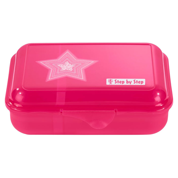 Step by Step Lunchbox „Glamour Star Astra“, pink, mit Trennwand und Klickverschluss, spülmaschinenfe