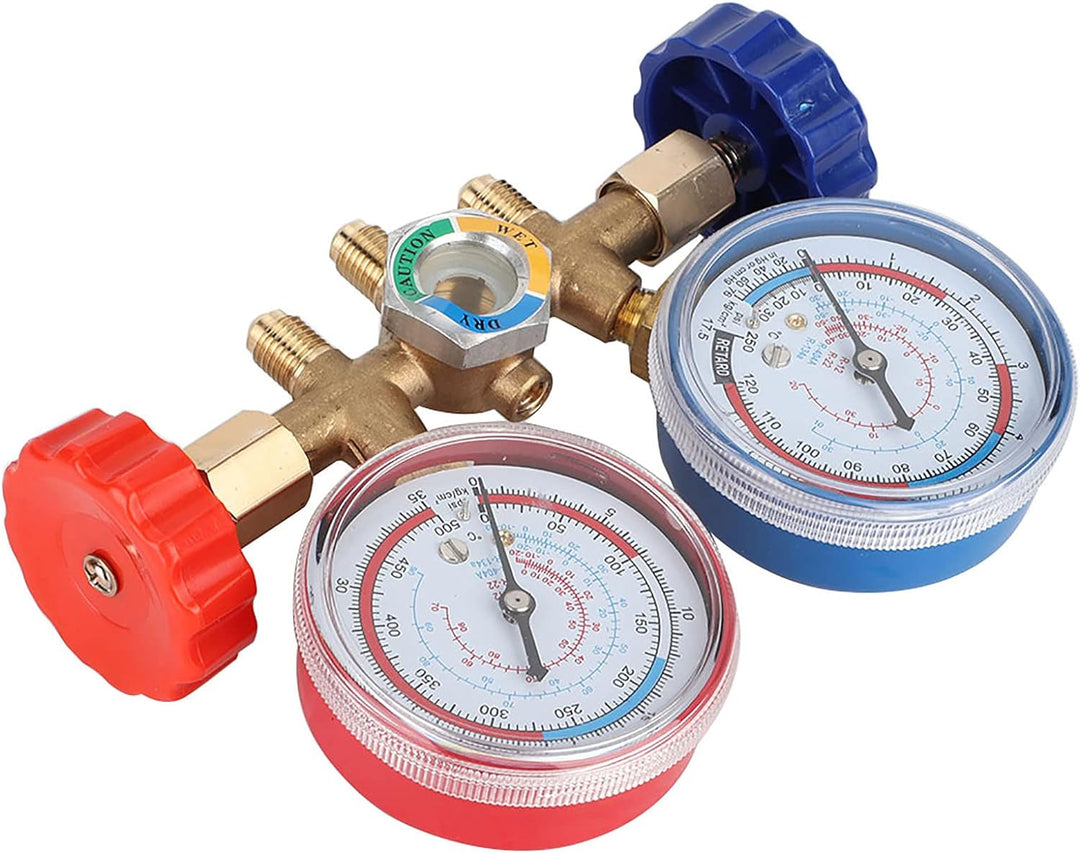 Vakuumpumpe Manifold Gauge Set, Fydun Kältemittel Klimaanlagen Werkzeuge AC Diagnose Manifold Anzeig