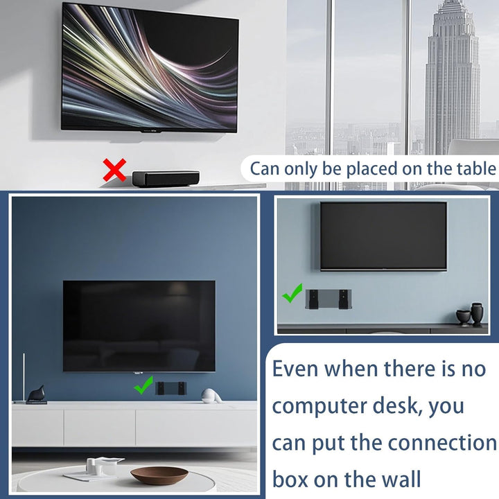 Frame TV Connect Box Wandhalterung kompatibel mit Samsung QLED 4K Smart TV LS03AA LS03BA LS03DA LS03