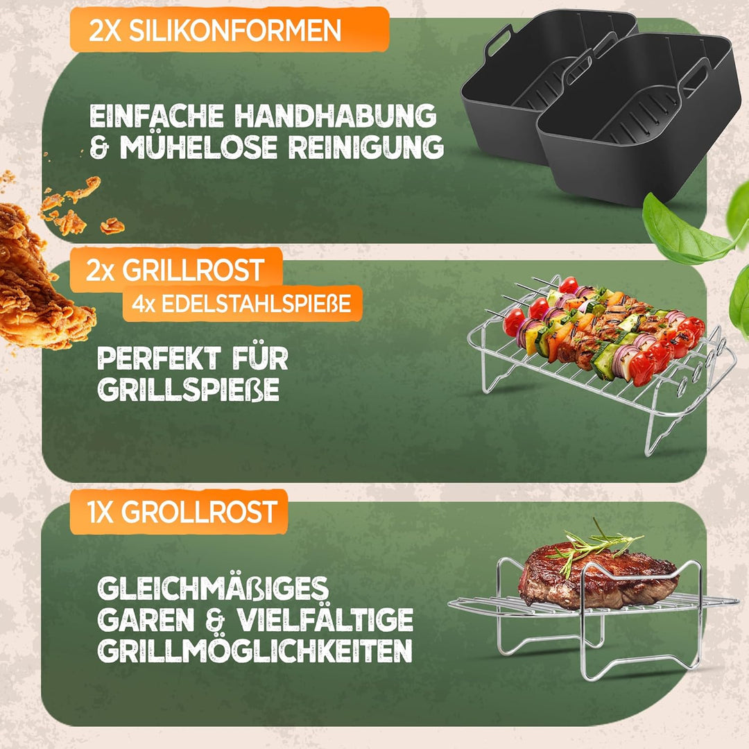 Ninja Heissluftfritteuse Zubehör Ninja Foodi Max Dual Zone af300eu af400eu af451eu - Airfryer Zubehö