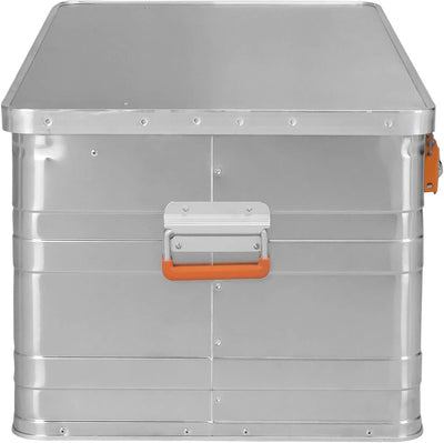 ALUBOX B140 - Aluminium Transportbox 140 Liter Alukiste Campingkiste - wasserabweisend - Staubschutz