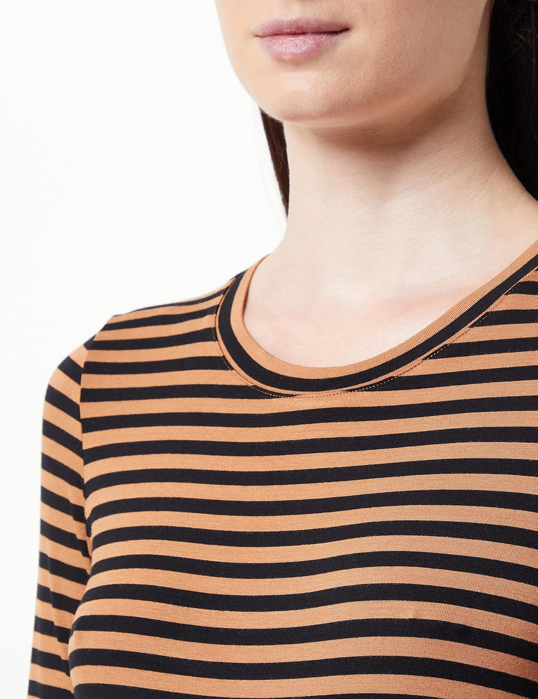 PART TWO Damen Emajapw Ts T-Shirt M Argan Oil Stripe, M Argan Oil Stripe