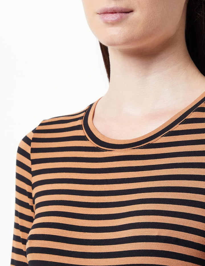 PART TWO Damen Emajapw Ts T-Shirt XL Argan Oil Stripe, XL Argan Oil Stripe