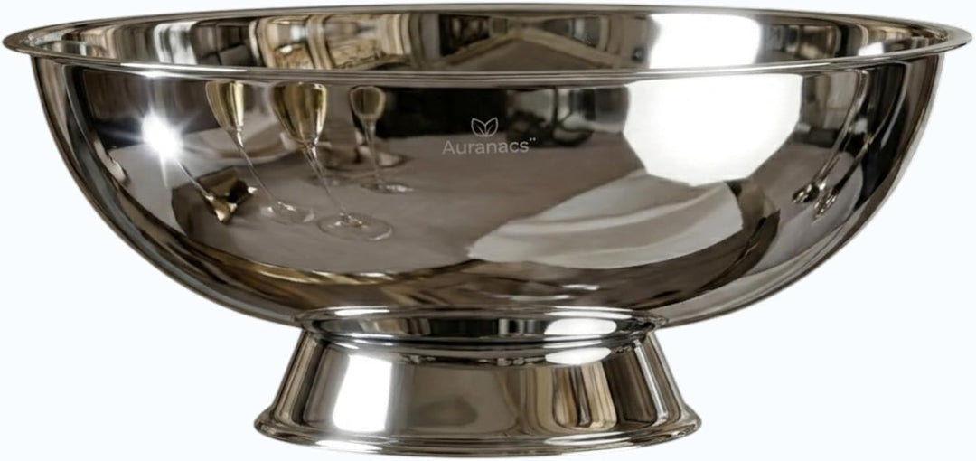 Maximus | Imperiale Edelstahl-XXXL Bowl | Spiegelpolierte Getränkekühler-Bowl | Gigantische Ø 66 cm