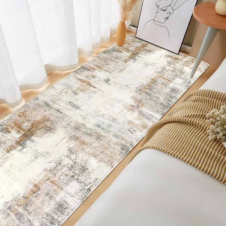 Famibay Teppich Läufer Flur Küche rutschfest Waschbar Teppichläufer Flur Flurteppich Läufer Lang Küc