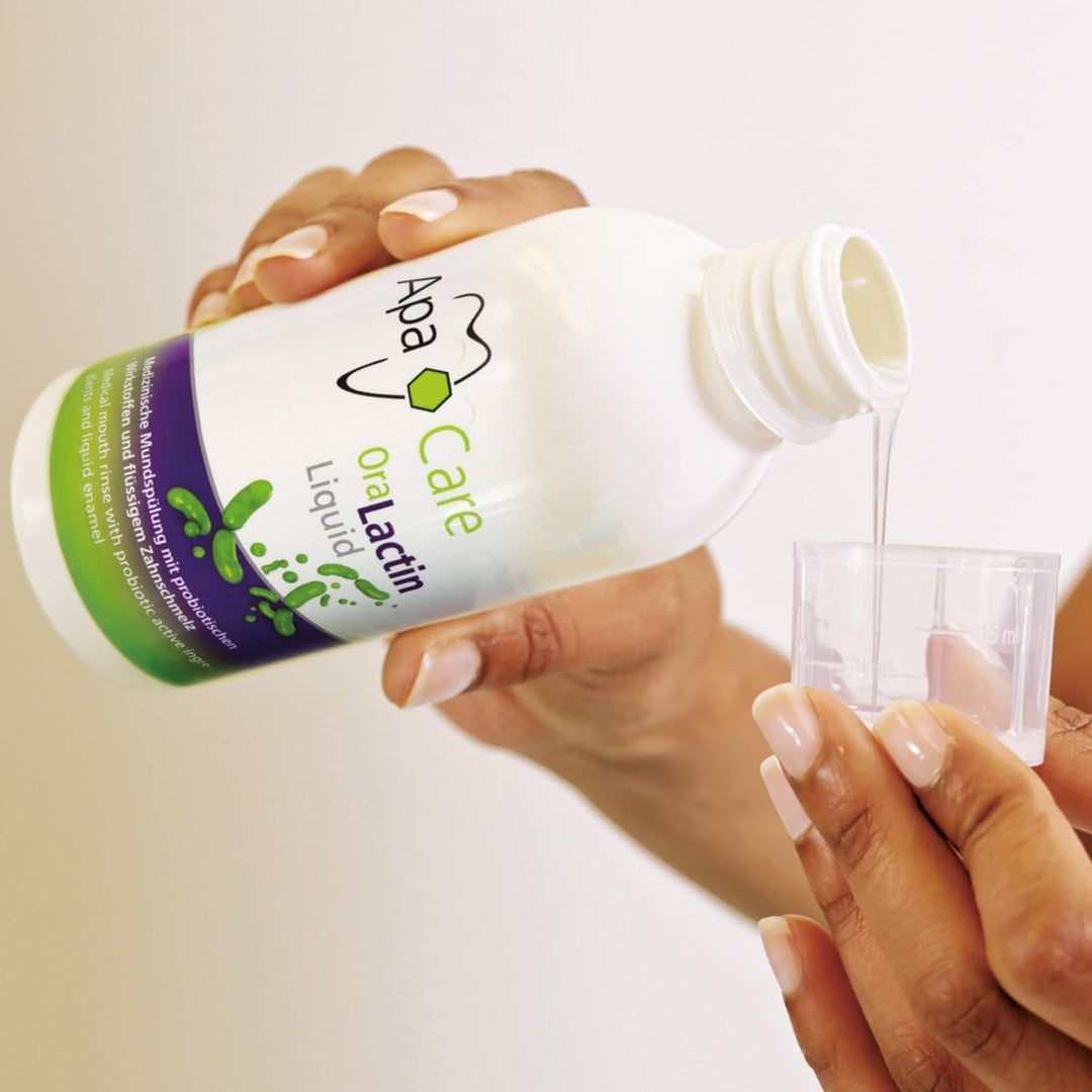 Apa Care Liquid 2 Flaschen | Die Mundspülung mit Hydroxylapatit und Präbiotika | Künstlicher Zahnsch