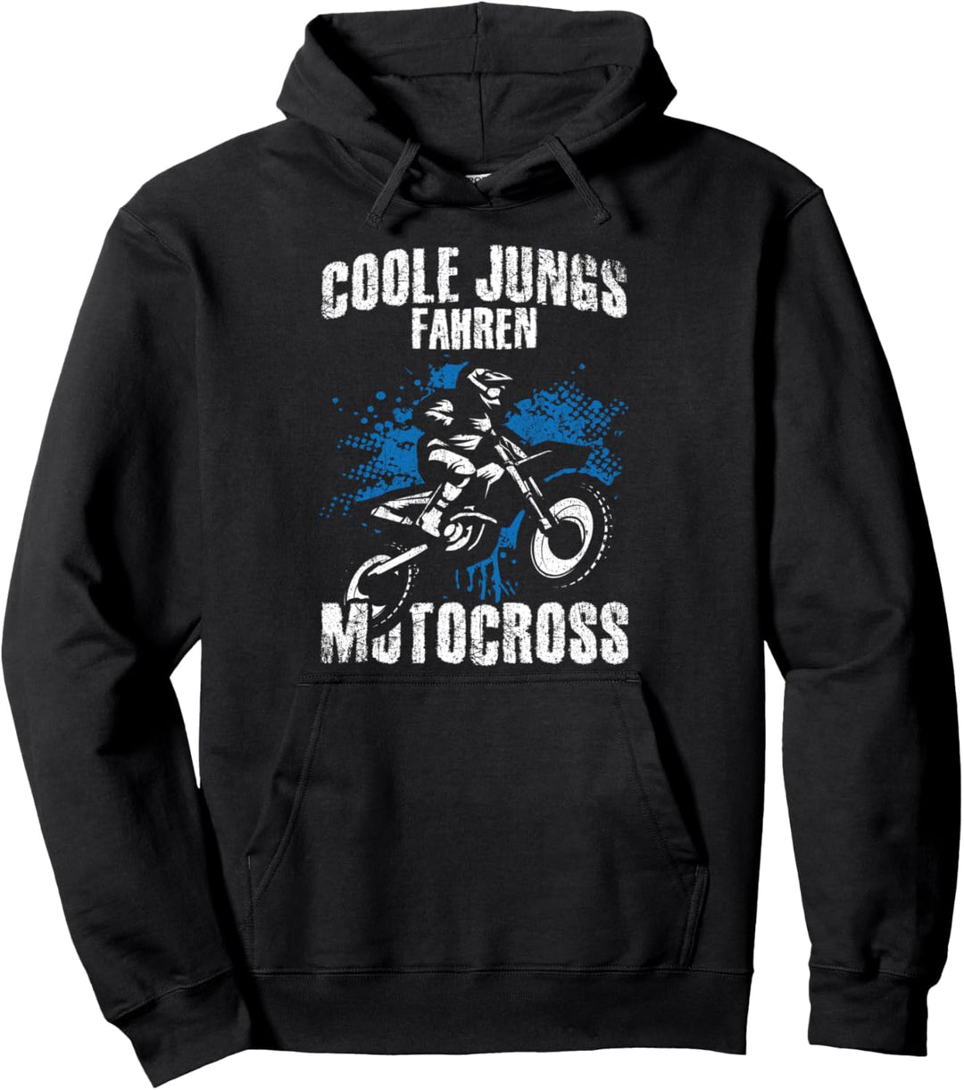 Coole Jungs fahren Motocross - Dirt Biker Kinder Jungen Pullover Hoodie