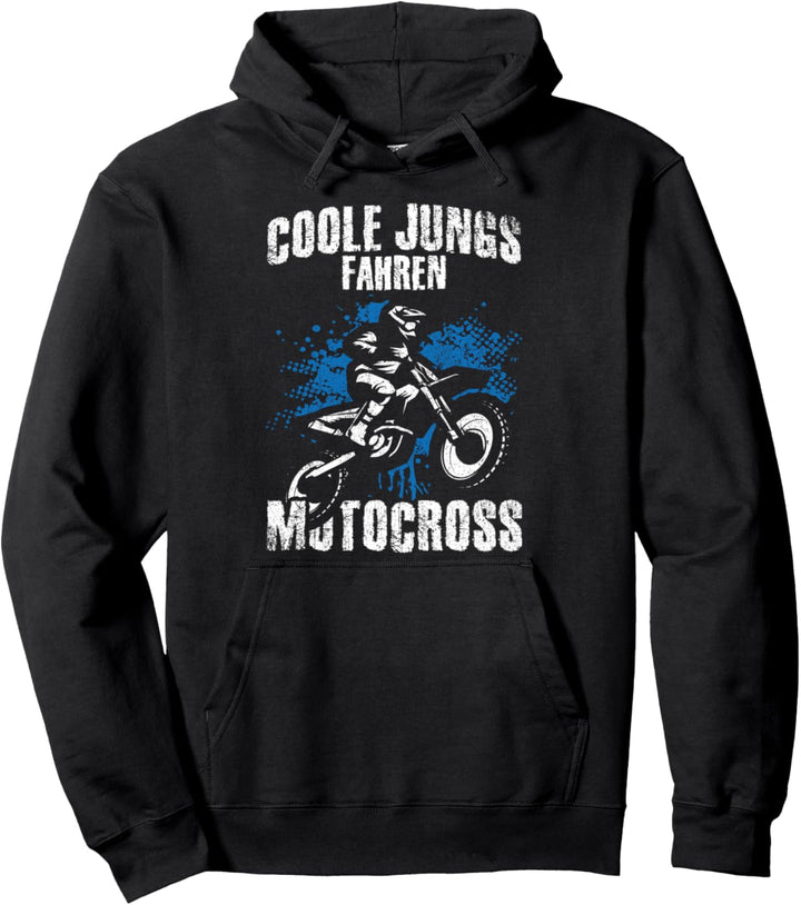 Coole Jungs fahren Motocross - Dirt Biker Kinder Jungen Pullover Hoodie