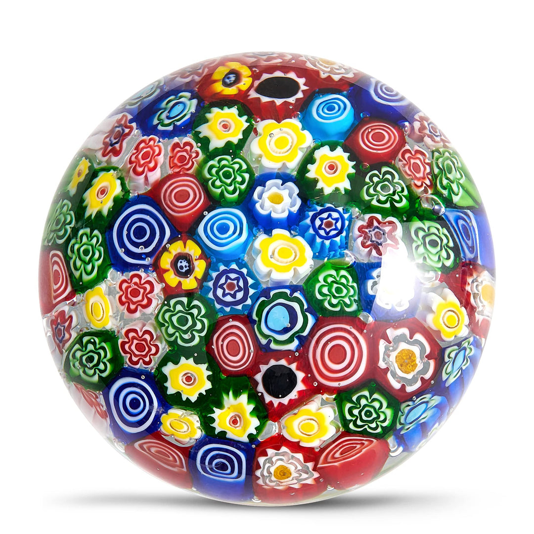 Handgeblasene Glasblumenfigur, Briefbeschwerer aus Glas, als Geburtstagsgeschenk