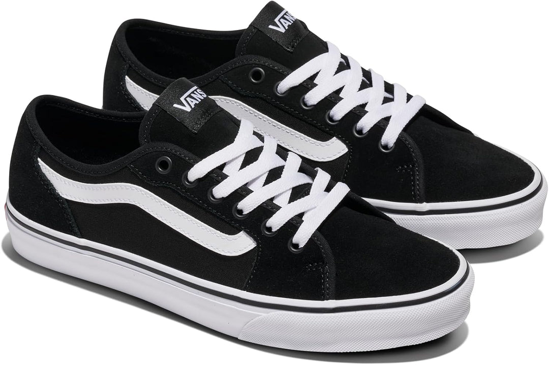 Vans Unisex Filmore Decon Sneaker 40 EU Suede Canvas Black White, 40 EU Suede Canvas Black White