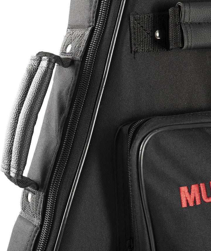 MUSIC STORE Deluxe Gigbag für E-Gitarren, Robust, Wasserabweisend, 20 mm Polsterung, Zubehörfach, Ru