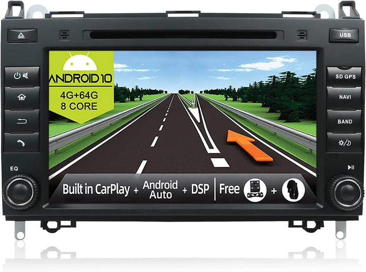 JOYX Android 10 Autoradio Passt für Benz Viano/Sprinter/Freightliner/W906 - [4G+64G] - [Eingebaut DS