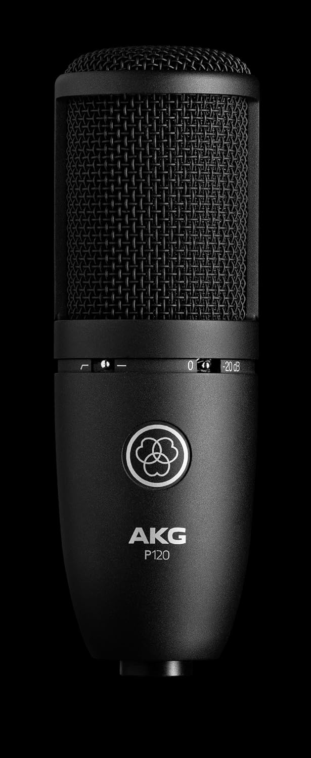 AKG P120 Hochleistungs-Allzweck-Aufnahme-Mikrofon, Studioqualität, Grossmembran, vielseitig einsetzb