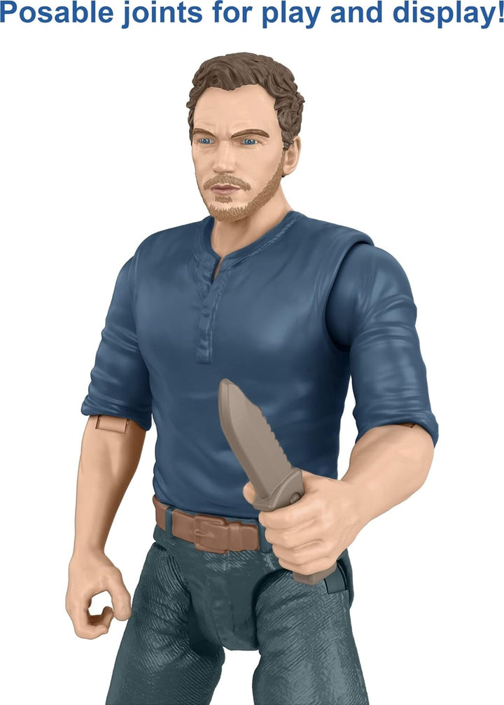Jurassic World Dominion Human & Dino Pack Owen & Velociraptor Beta & Zubehör, authentische Actionfig