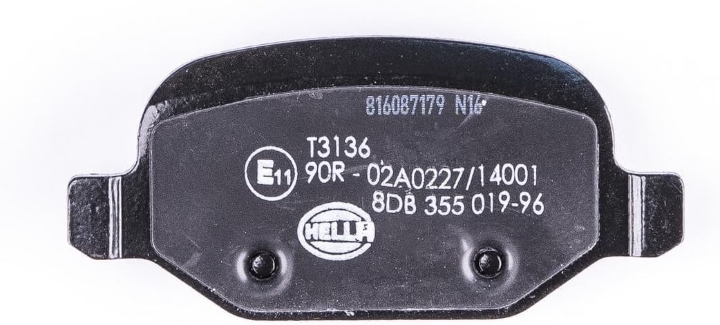 HELLA PAGID 8DB 355 019-961 Bremsbelagsatz - T3136 - Dicke/Stärke: 17.2mm - Bremssystem: Lucas - mit