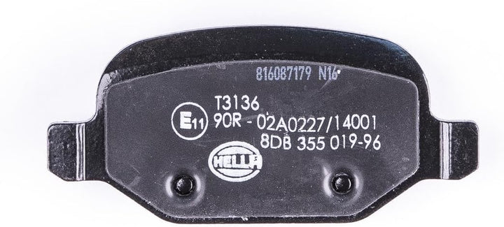 HELLA PAGID 8DB 355 019-961 Bremsbelagsatz - T3136 - Dicke/Stärke: 17.2mm - Bremssystem: Lucas - mit