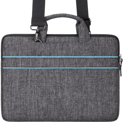 DOMISO 17 Zoll Wasserdicht Laptop Tasche Aktentasche Schultertasche Business Notebooktasche für 17-1