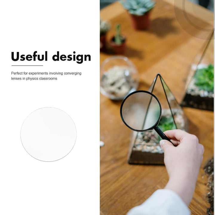 Optische Glaslinse 100mm Durchmesser und Brennweite Vergrösserungsglas mit Vielseitigem Design und E