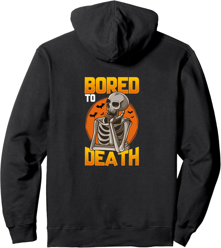 Lustiges Halloween-Kostüm - gelangweilt zu Tode Skelett Pullover Hoodie
