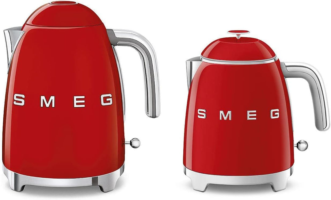 Smeg KLF05RDEU Mini Wasserkocher Rot 0.8 Liter Rot, 0.8 Liter Rot