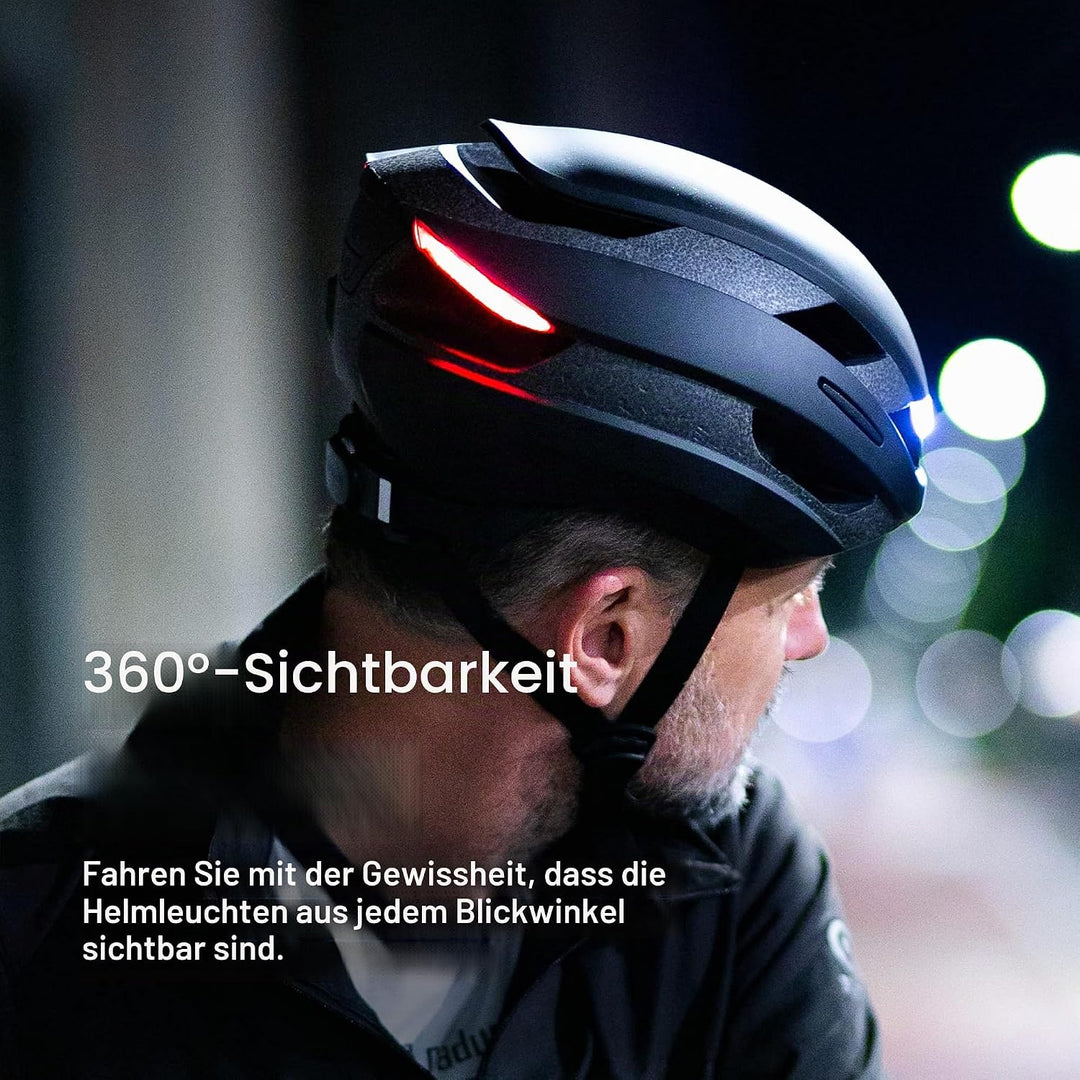 Lumos Ultra MIPS+ LED Fahrradhelm - ash Grey M/L, M/L