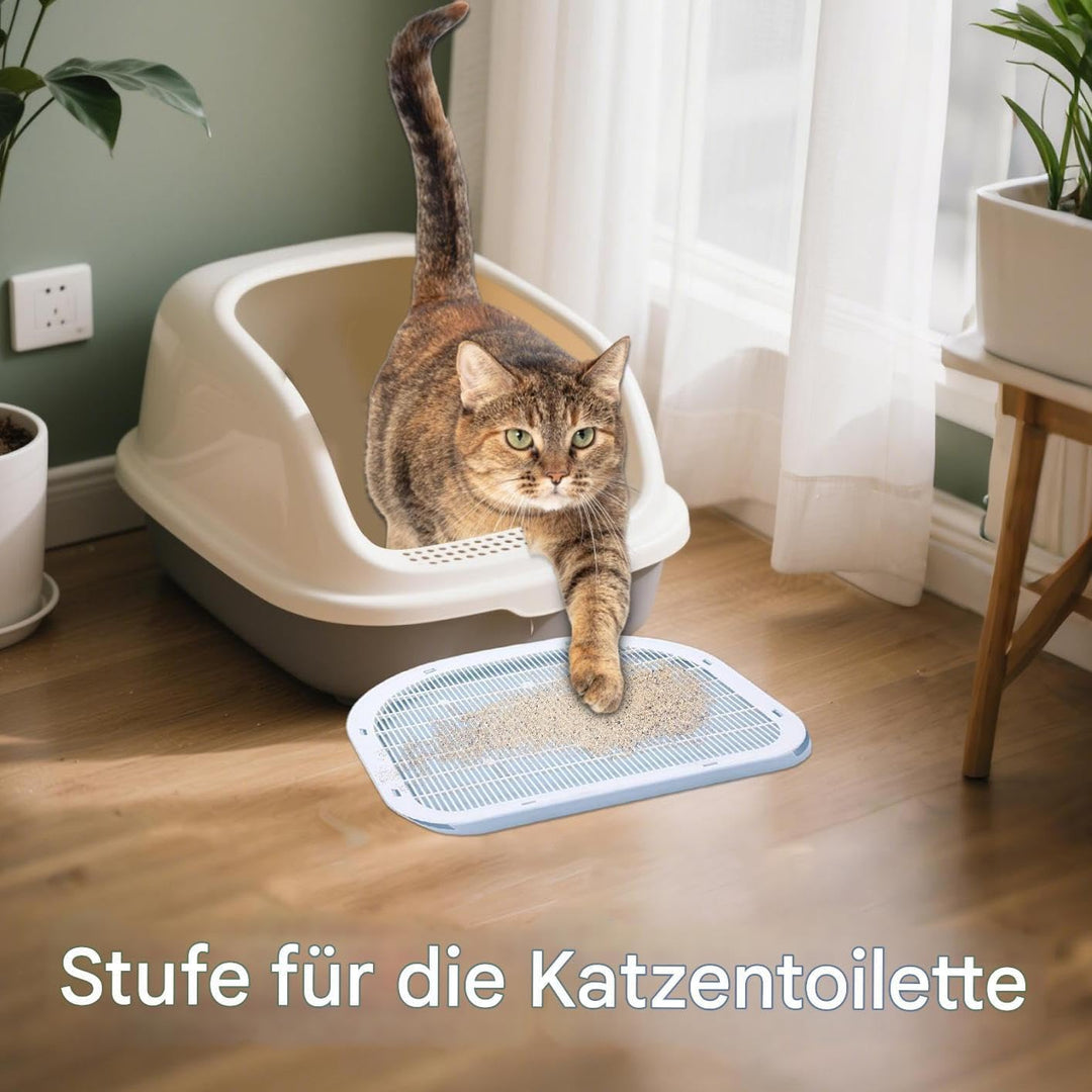 Katzenstreu Stufe, Tritt Mit Filterfunktion, Doppelschichtiger Leicht Zu Reinigender rutschfeste Fän