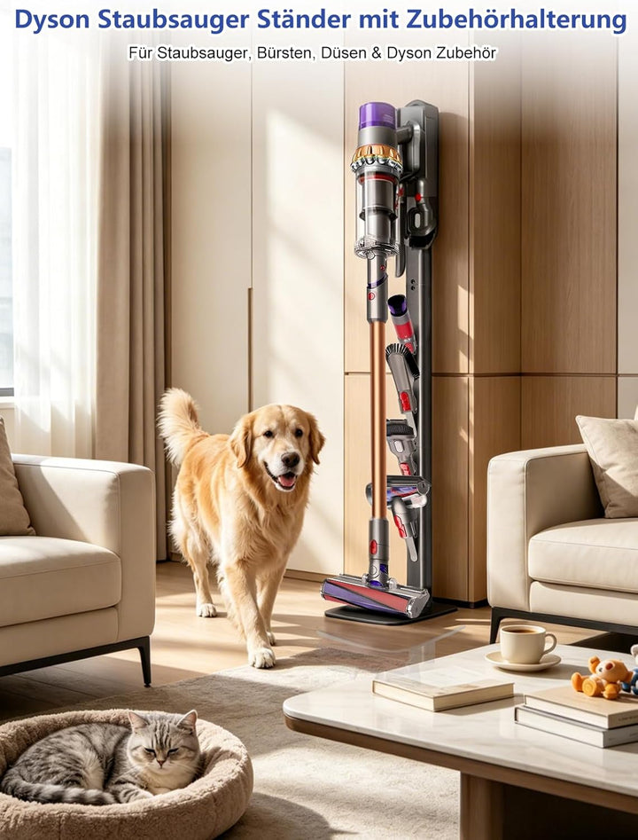 Staubsauger Ständer – Kompatibel mit Dyson Gen5, V15, V12, V11, V10, V8, V7, V6 – Metall Bodenstände