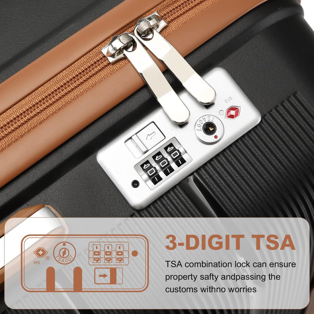 British Traveller Koffer Trolleys Set Hartschalenkoffer Reisekofferset 100% PP Handgepäck Rollkoffer