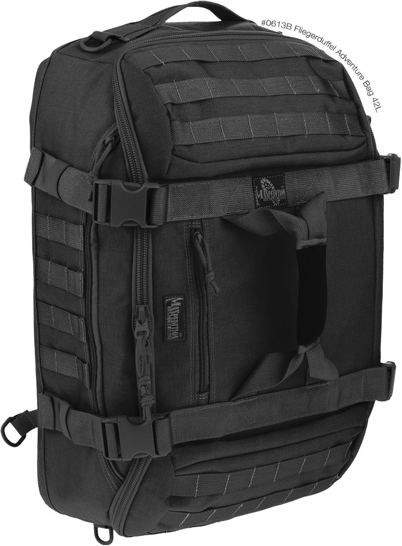 Maxpedition Reisetasche Fliegerduffel Adventure, 37 l 61 in Schwarz, 61 in Schwarz