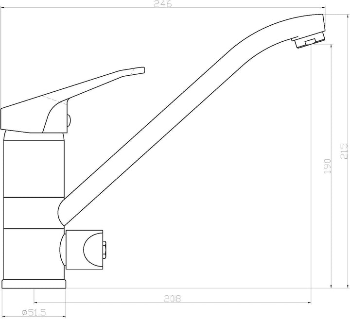 70210 Canyon Spültischarmatur mit Geräteanschluss, chrom