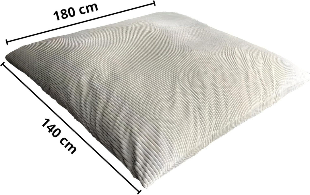 bananair - Sitzsack XXL aus Cordstoff Breit Gerippt für Kinder und Erwachsene - Weich und Bequem - M