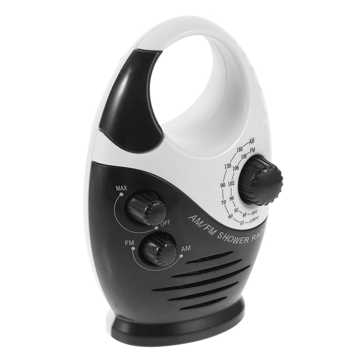 MAGICLULU Kleiner Badezimmerradio mit Tragbarem Abs Gehäuse und Top Griff Einfach zu Bedienen für Du