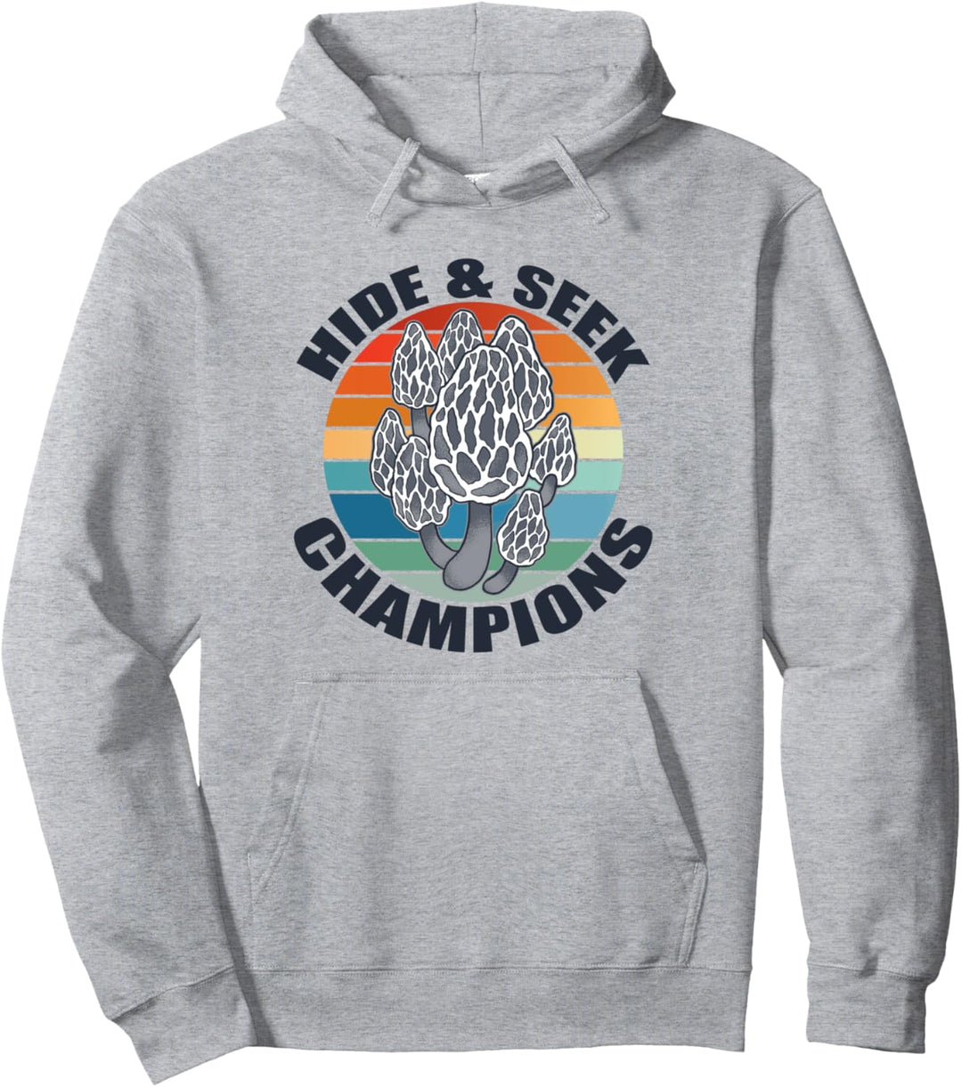 VERSTECKEN & SUCHEN MEISTER Morels Pilze Mykophile Meme Pullover Hoodie