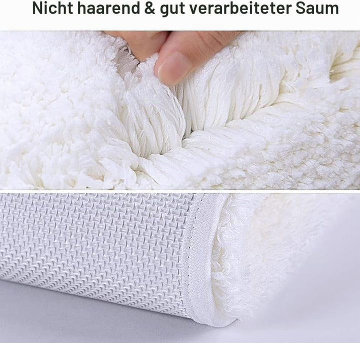 VANZAVANZU Badematte rutschfest Badteppich Extra Lange Verdickt Badezimmerteppich Weich Badeteppich