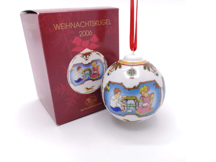 Hutschenreuther Weihnachtskugel 2006, Porzellankugel, Weihnachten