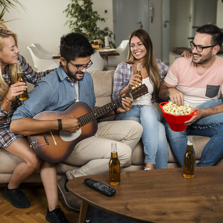 Mikrowelle Popcornschale, zusammenklappbares sicheres Silikon-Popper-Popper-Mikrowelle, hitzebeständ