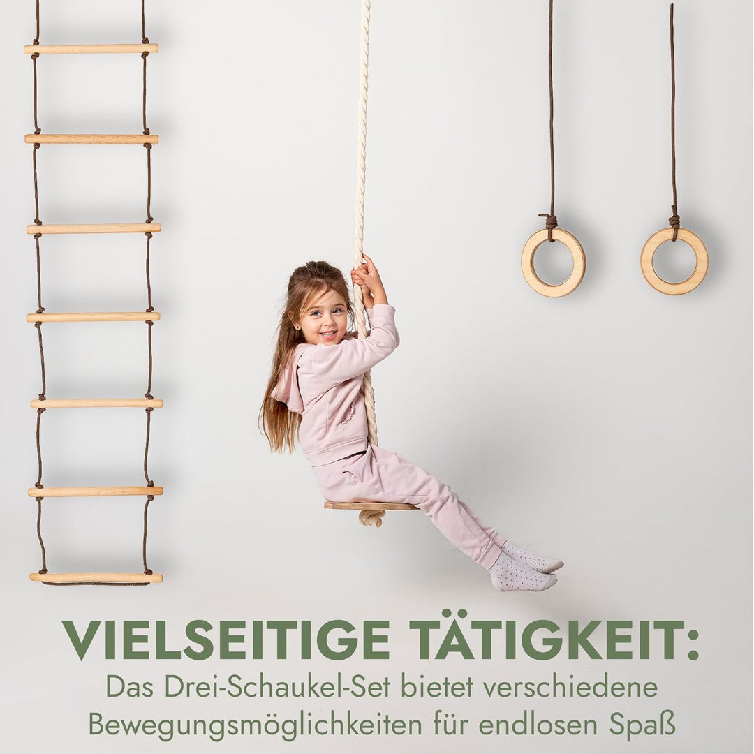 Goodevas Kinder Spielset – Indoor Klettergerüst und Outdoor Jungle Gym für Jungen und Mädchen – Klet