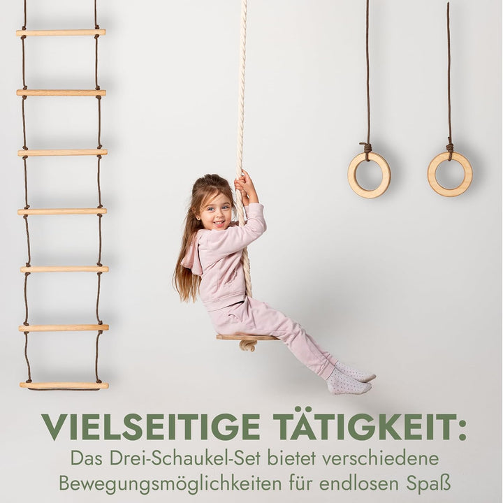 Goodevas Kinder Spielset – Indoor Klettergerüst und Outdoor Jungle Gym für Jungen und Mädchen – Klet
