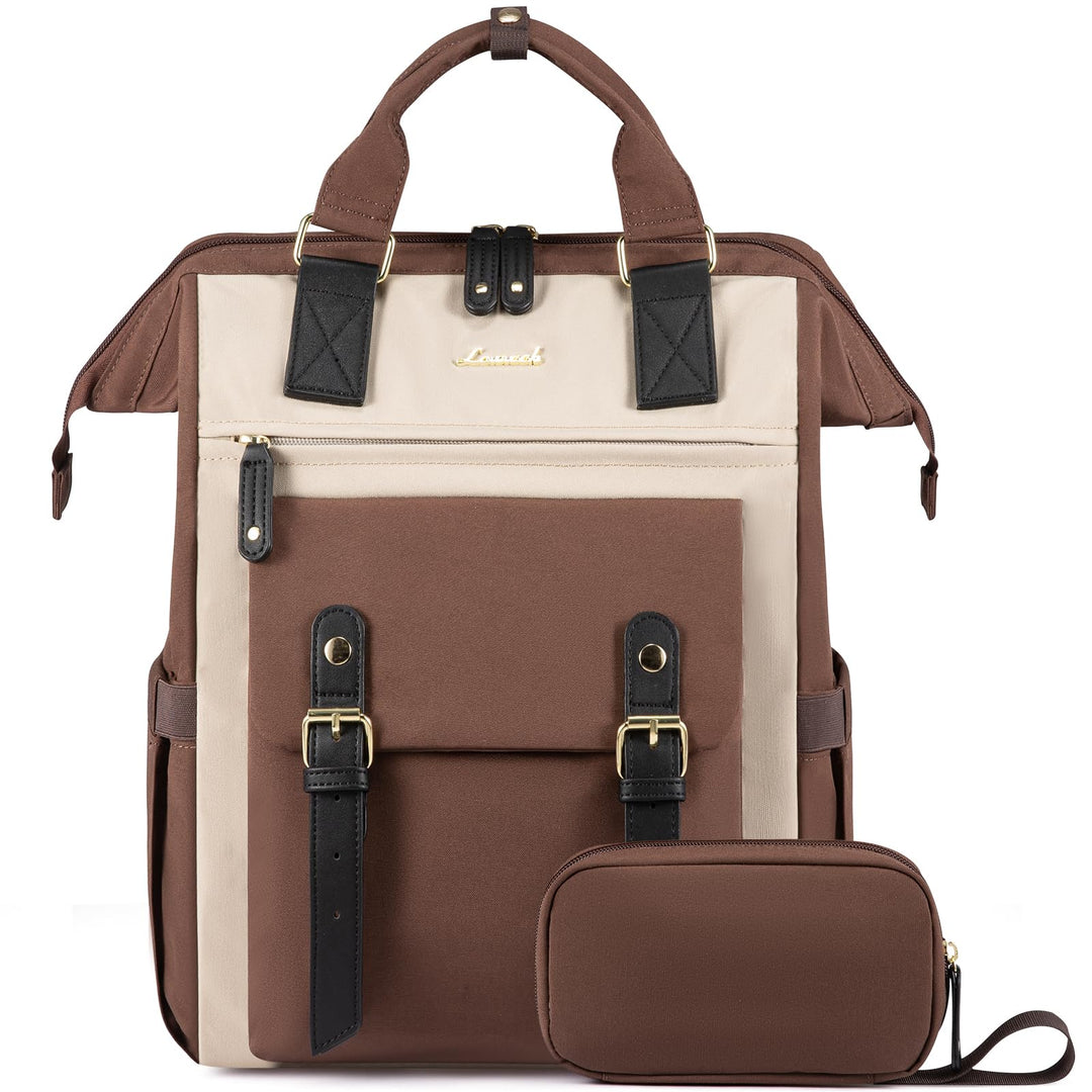 LOVEVOOK Laptop Rucksack Damen, 15,6 Zoll Schulrucksack Mädchen Teenager mit Datenkabel-Beutel, Wass